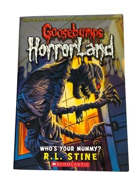 3/$15🎉 GOOSEBUMPS HORRORLAND ‘WHO’S YOUR MUMMY?’ R.L STINE KIDS CHAPTER BOOK